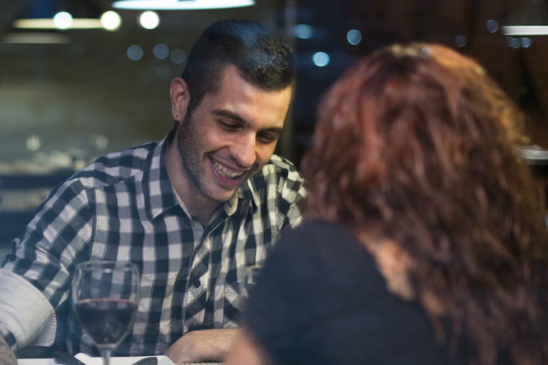 Happy Speed Dating Couple Meeting In Pittsburgh